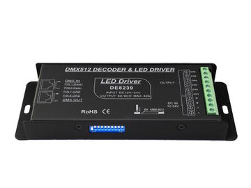 12-24V 6A*6CH PWM 6 Channel DMX Controller For LED Fixture Dipswitch Addessing