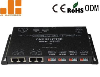 Quatro canais Output o divisor do sinal de DMX com relações do terminal do RJ45/Screwless